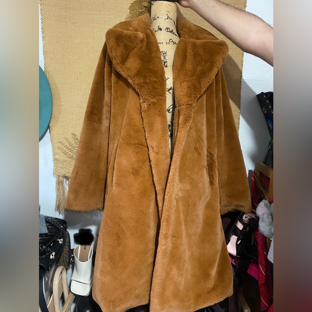 Aqua Fur Coat